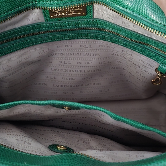 Ralph Lauren Leather Purse - Kelly Green - OS - Picture 4 of 10